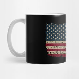 Farm Tractors America Flag I Patriotic Farming Mug